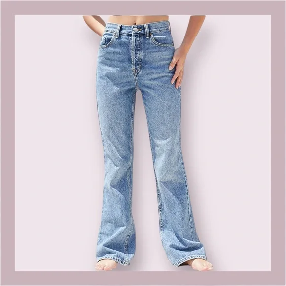 PacSun Eco Medium Indigo High Rise Bootcut Jeans - Picture 2 of 11